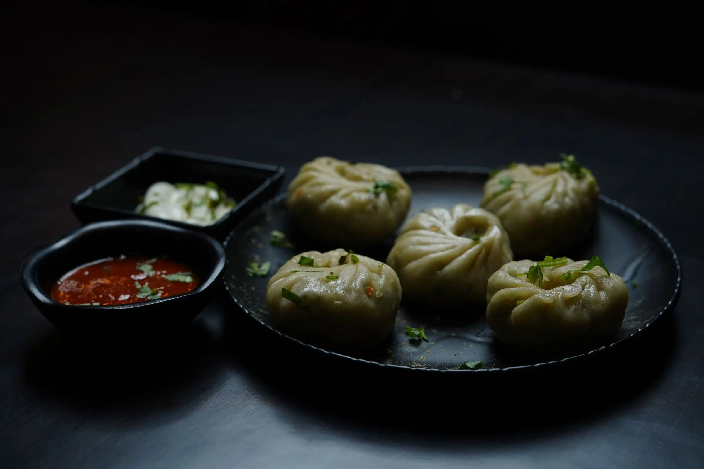 Steamed chicken momo